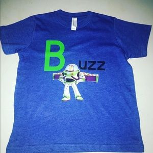 Custom kids tshirt Buzz & Mickey Mouse